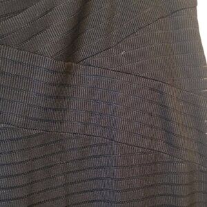 Eci Women's Black Ribbed Maxi Skirt Size L